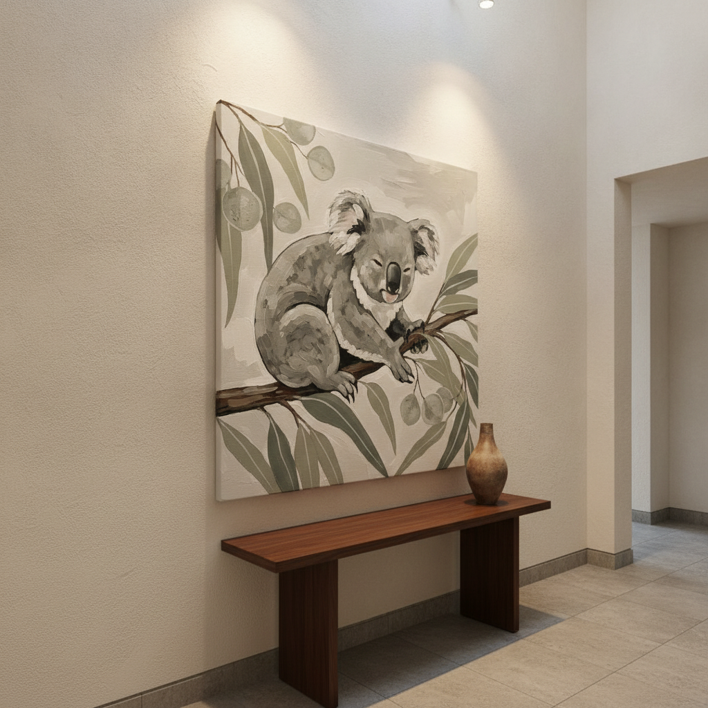 Sleepy Koala Painting