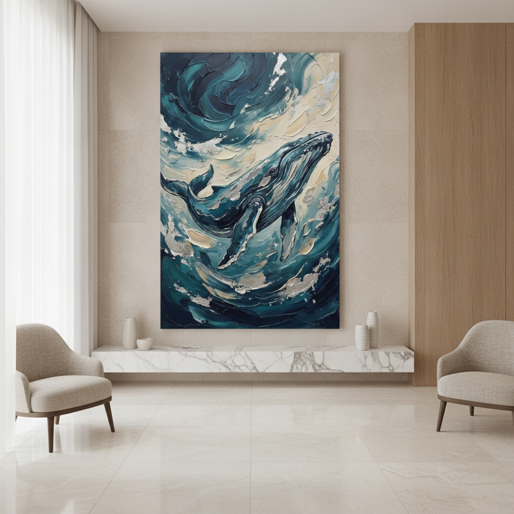 Humpback Whale Ocean Painting