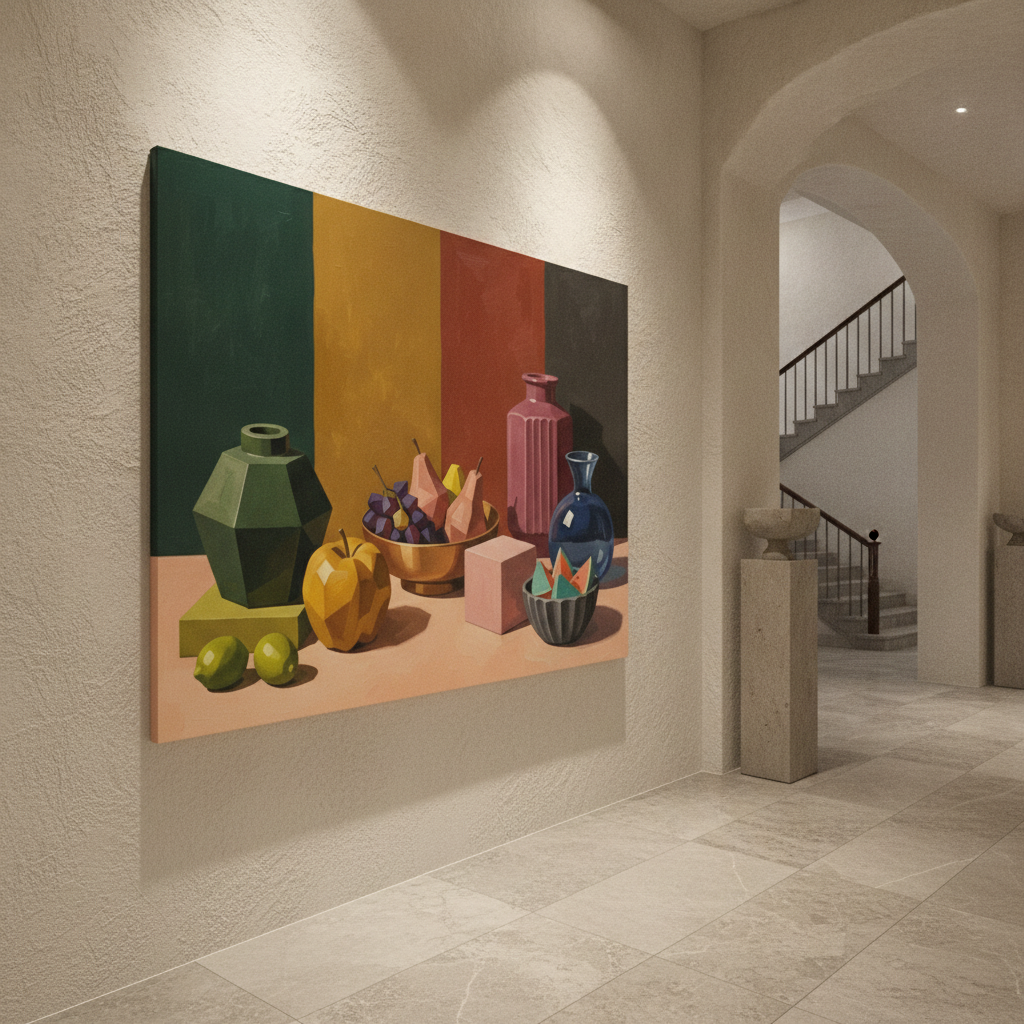 Colorful Vases, Fruit & Shapes