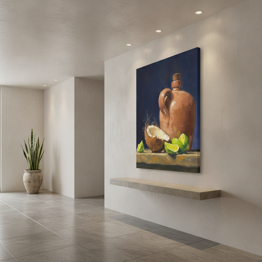 Coconut, Limes & Terracotta Jug