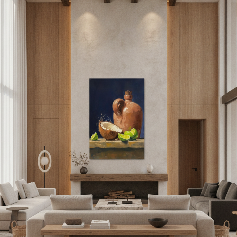 Coconut, Limes & Terracotta Jug