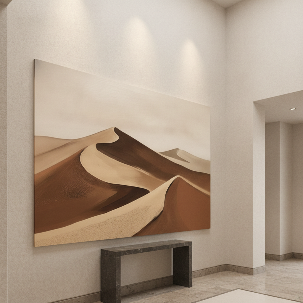 Sand Dunes Beige Brown Painting