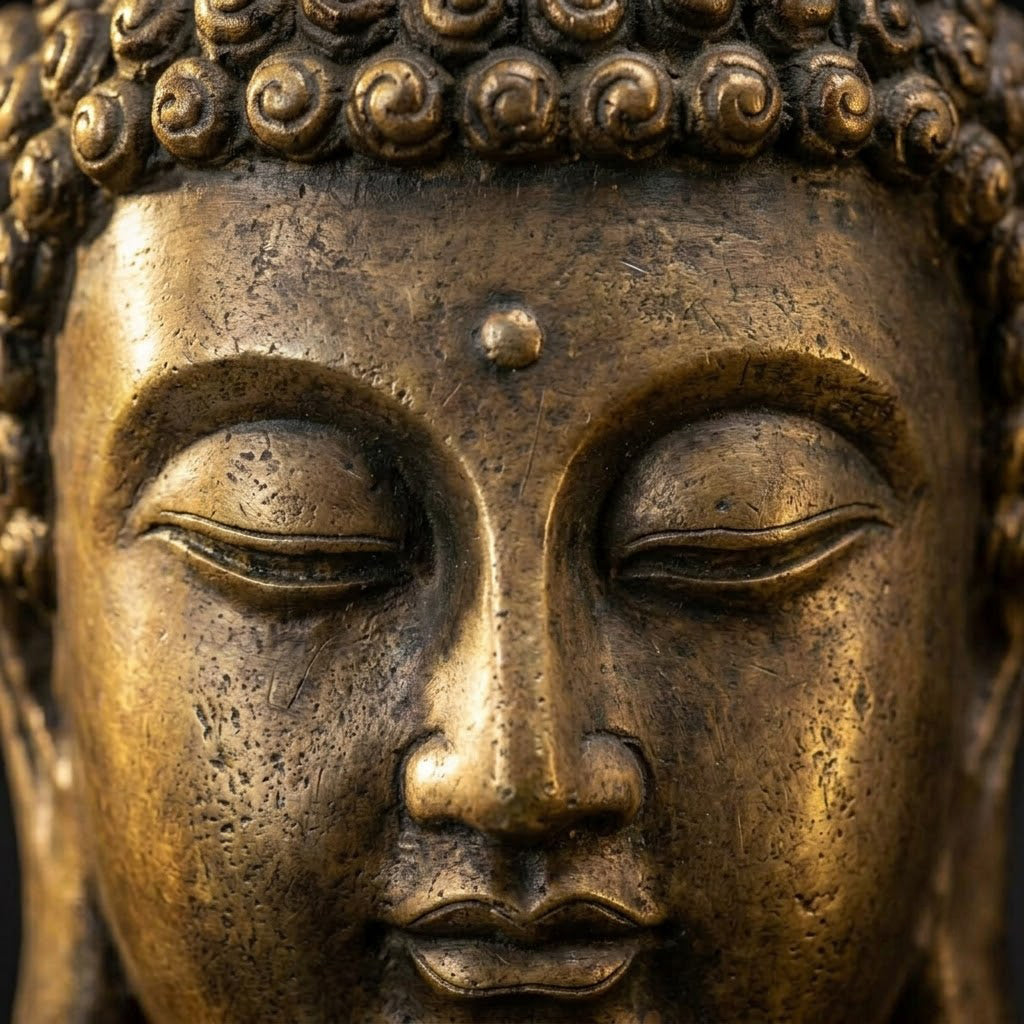 Buddha Head Bust Sculpture