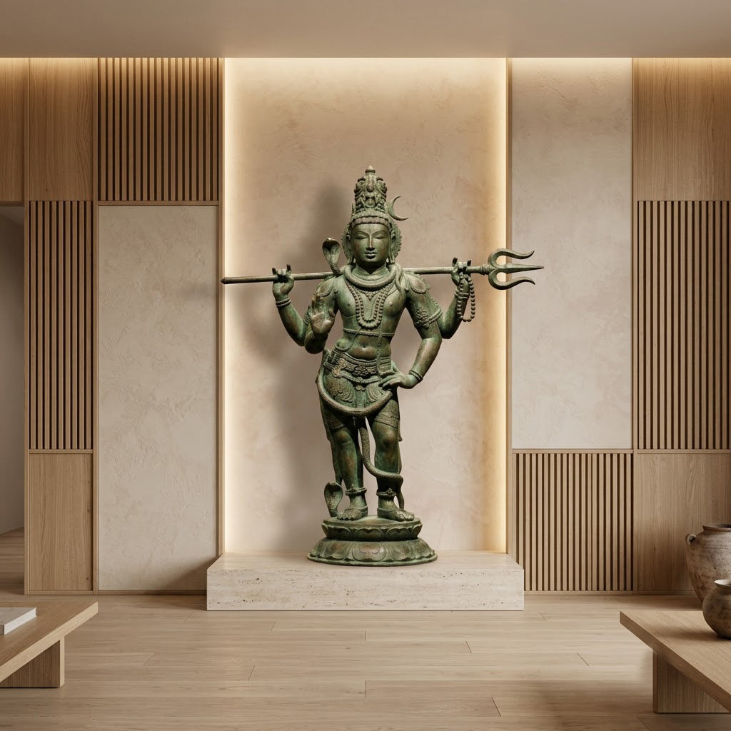 Shiva Trident Sculpture