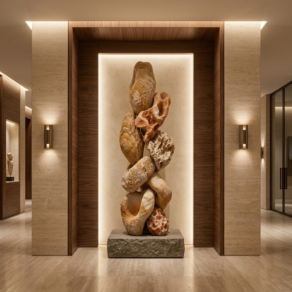 Sea stone Organic Coral Stack Sculpture