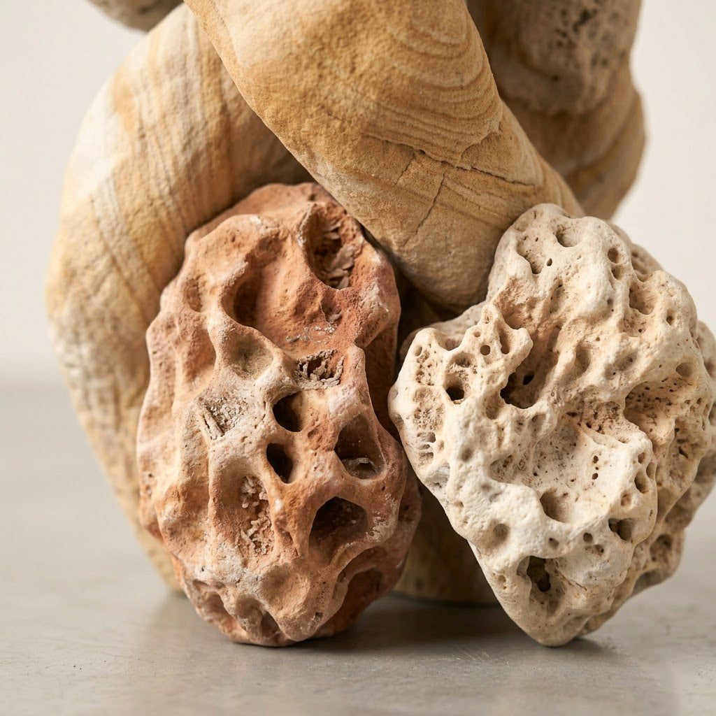 Sea stone Organic Coral Stack Sculpture