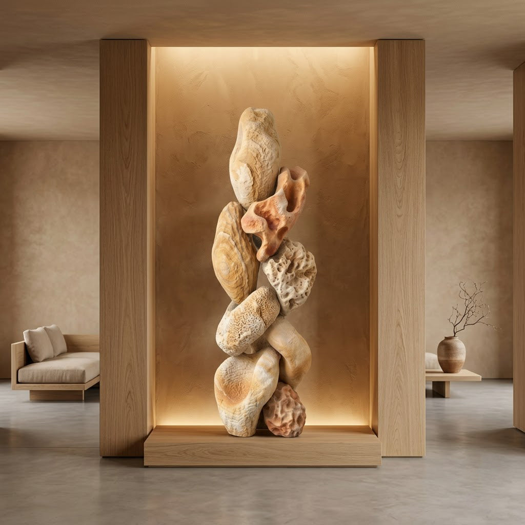 Sea stone Organic Coral Stack Sculpture
