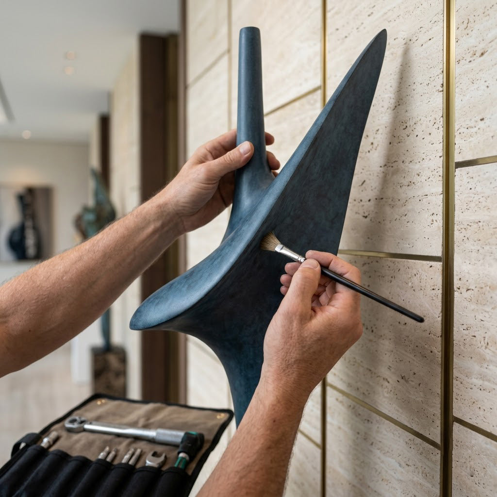 Abstract Bird Wing Sculpture