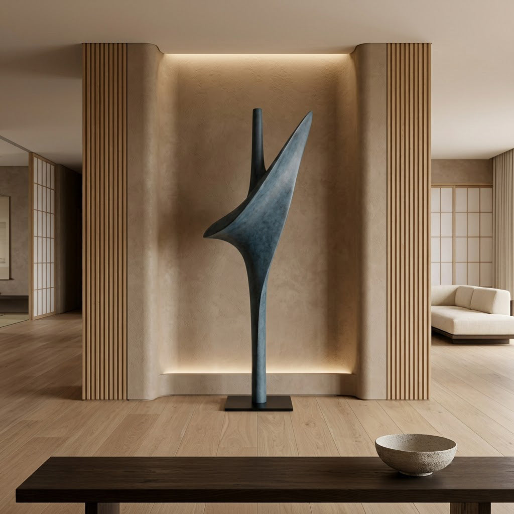 Abstract Bird Wing Sculpture