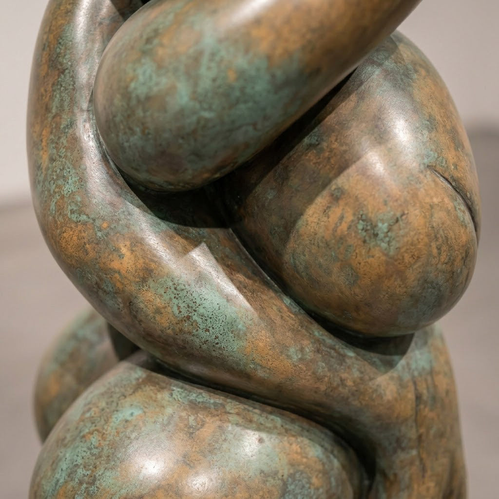 Embracing Pebble Stack Sculpture