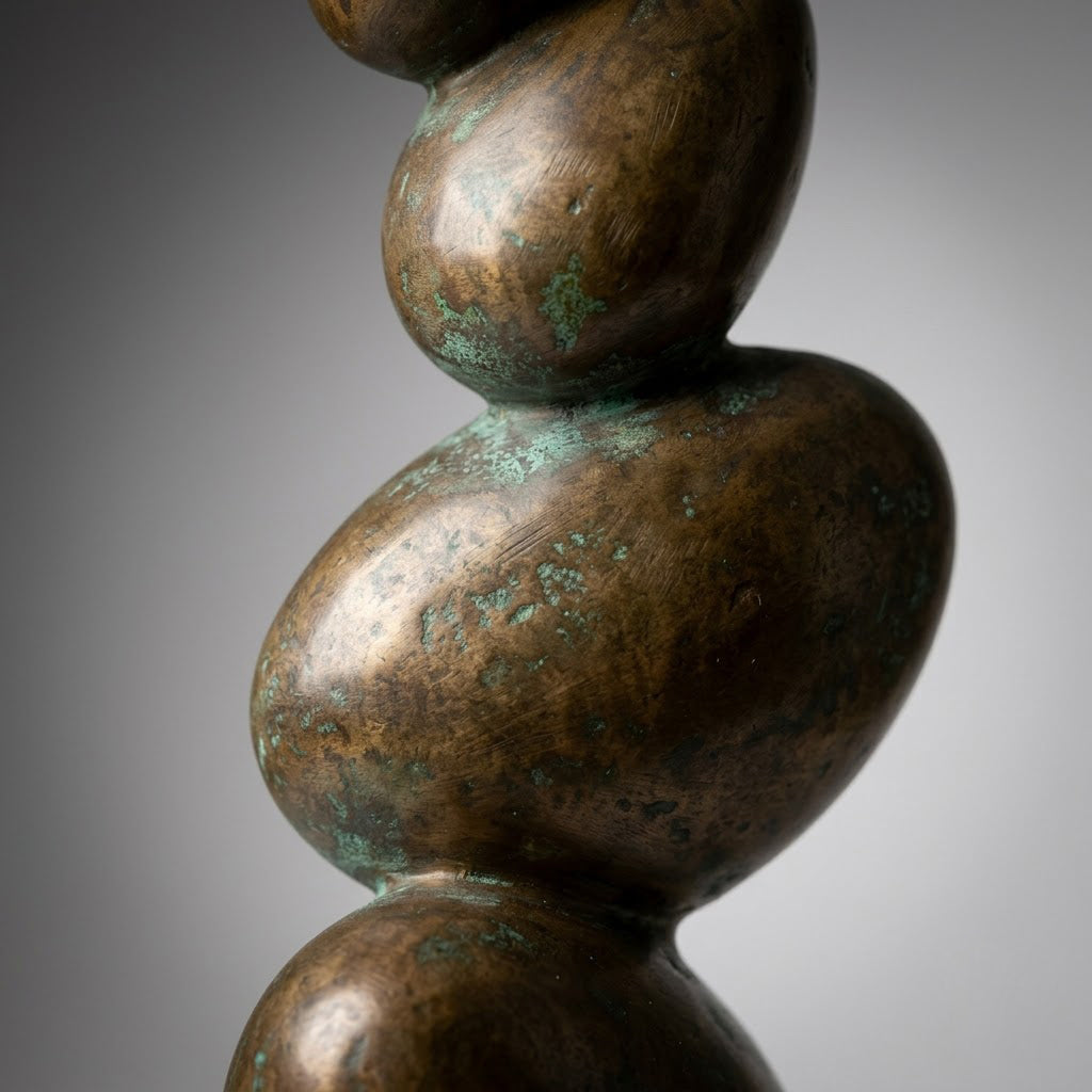 Balancing Pebble Tower Sculpture