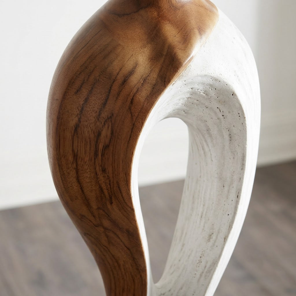 Wood Carved Abstract Figure Sculpture