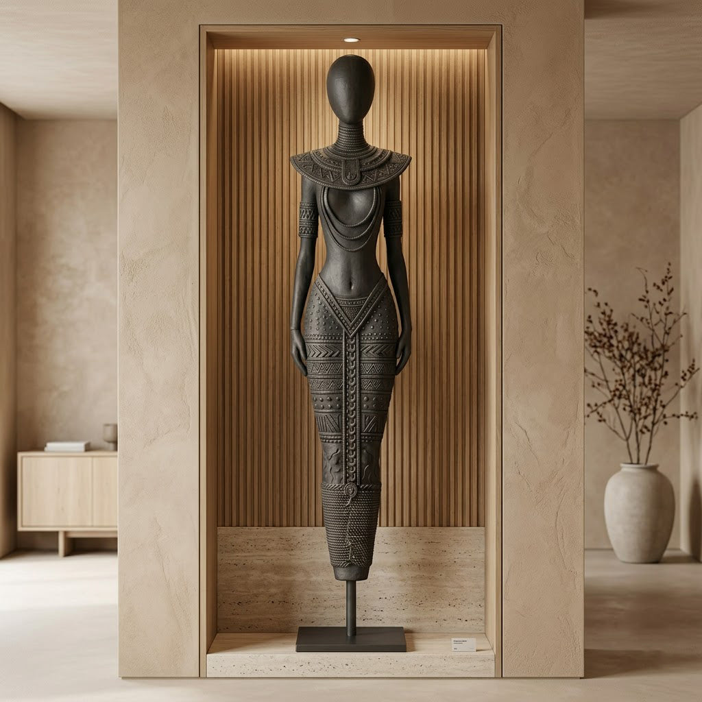 Tribal Elongated Figure Sculpture