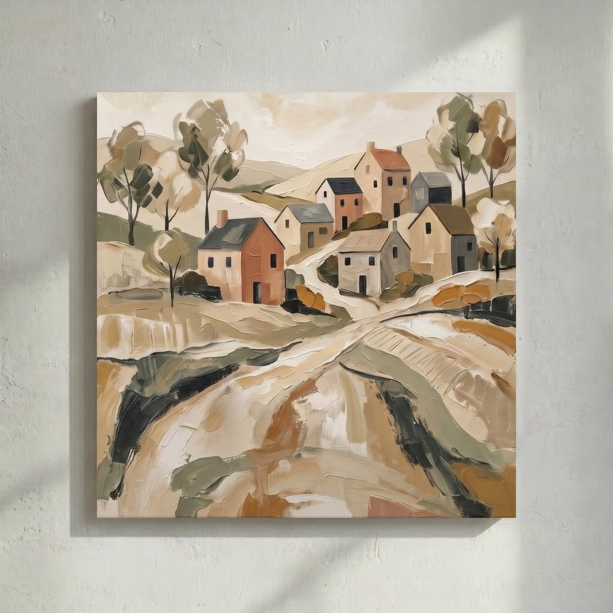 Abstract Village Art