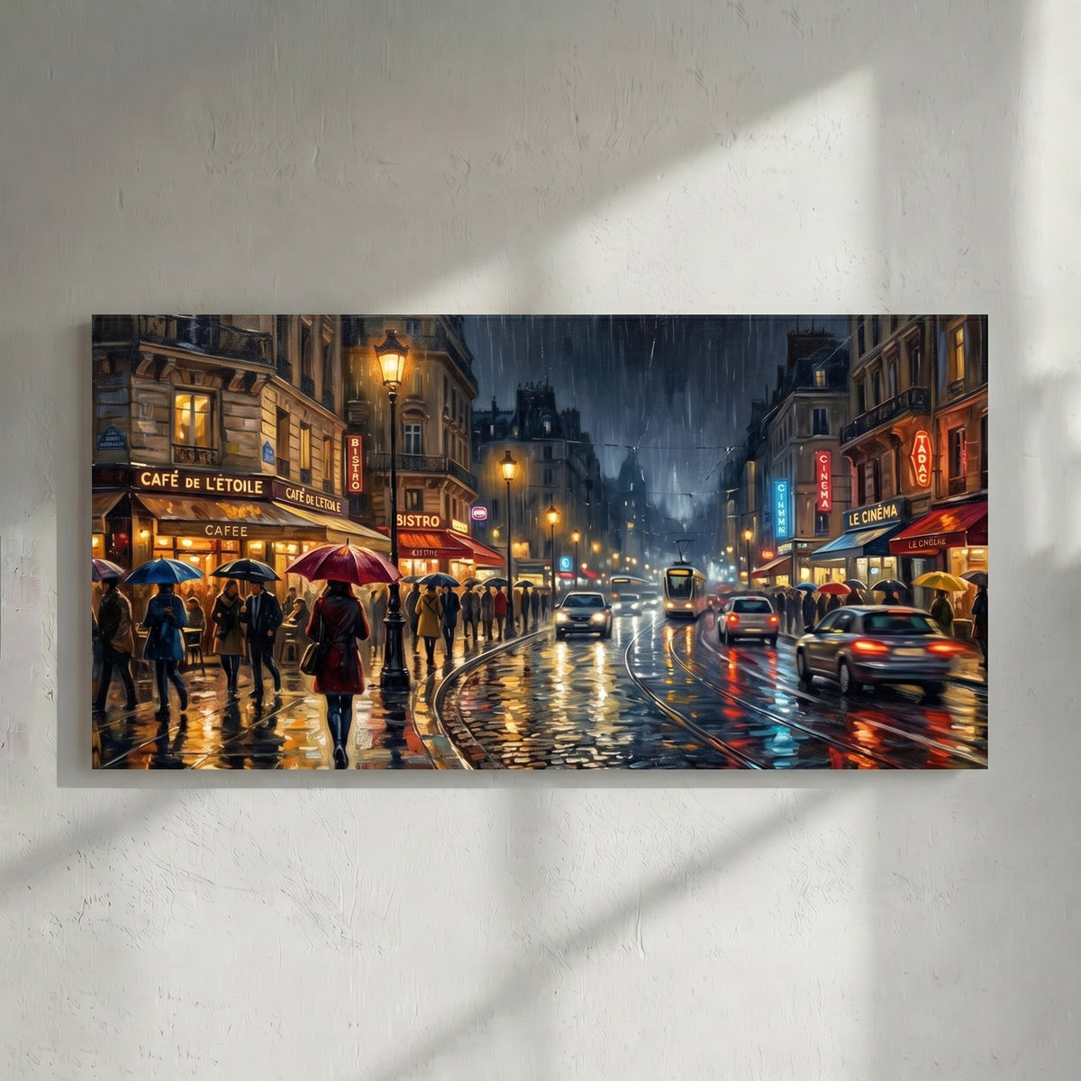 Rainy Paris Art Painting