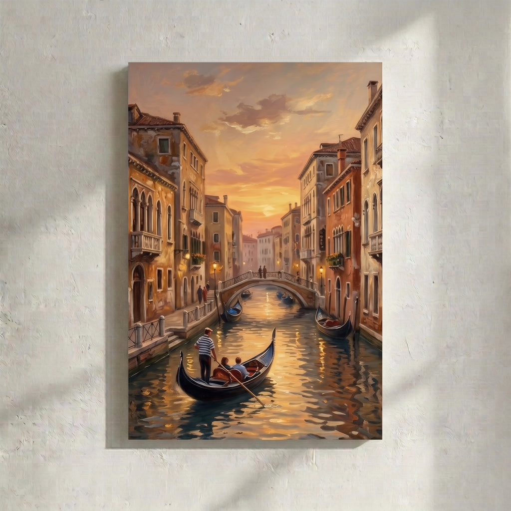 Venice Gondola Art Painting