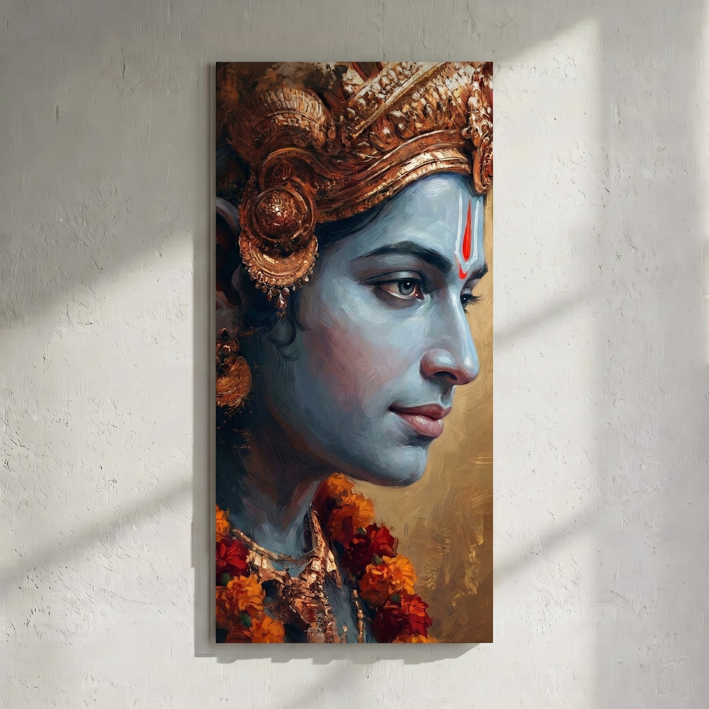 Lord Rama Profile Painting
