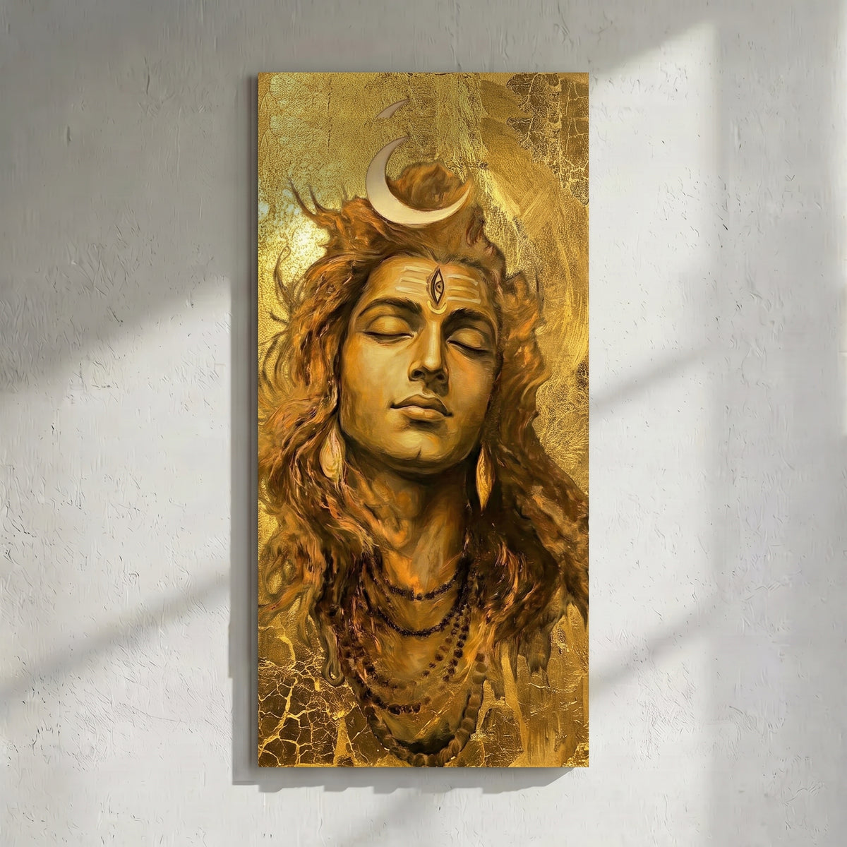 Shiva Golden Textured Third Eye Gold Leaf