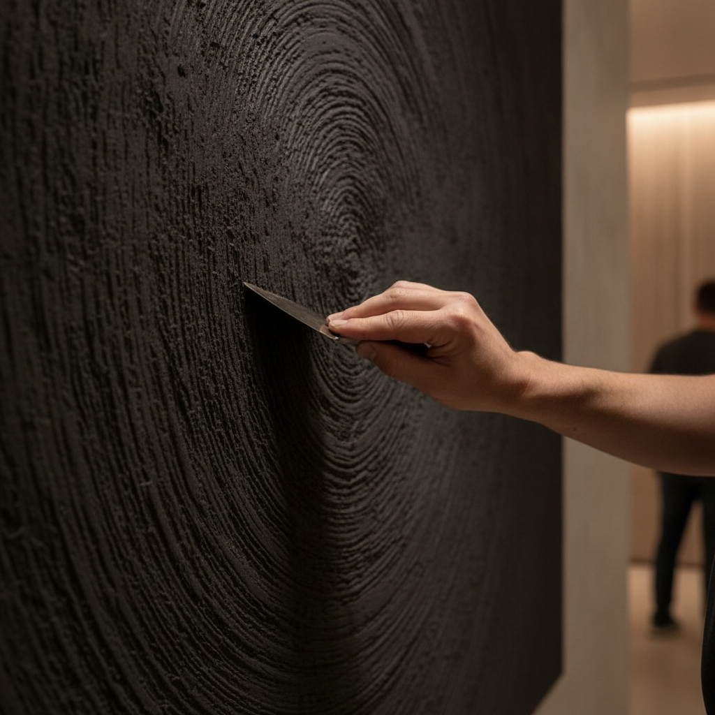 Black Tree Ring 3D Relief Wall Art