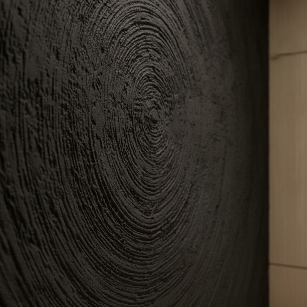 Black Tree Ring 3D Relief Wall Art