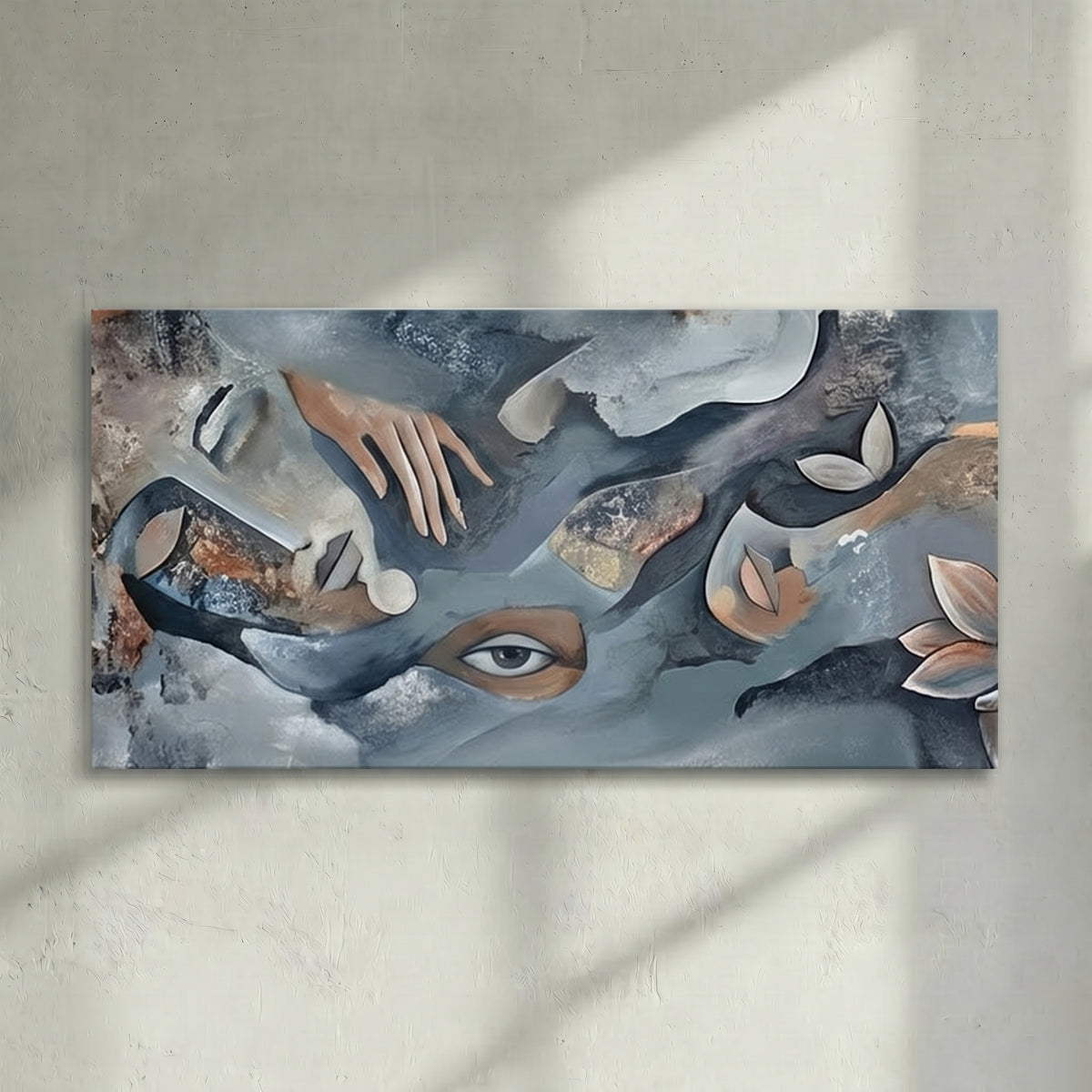 Surreal Abstract Face & Hand Painting