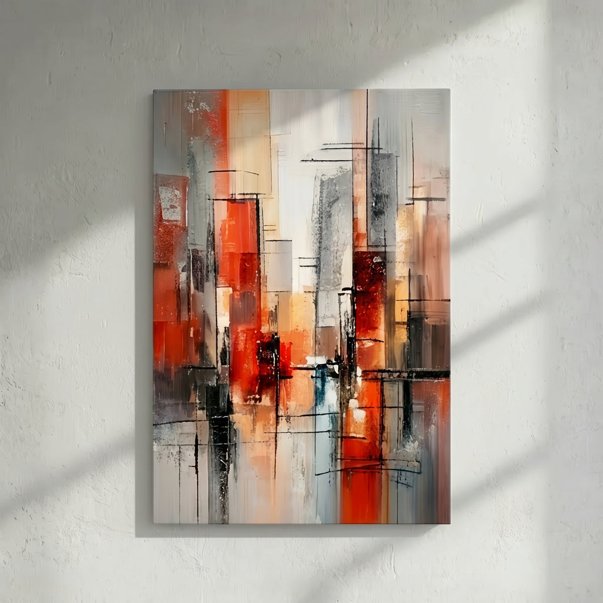 Abstract Urban Cityscape Painting