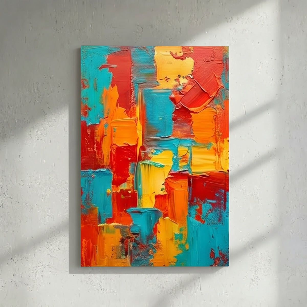 Vibrant Multicolour Abstract Painting