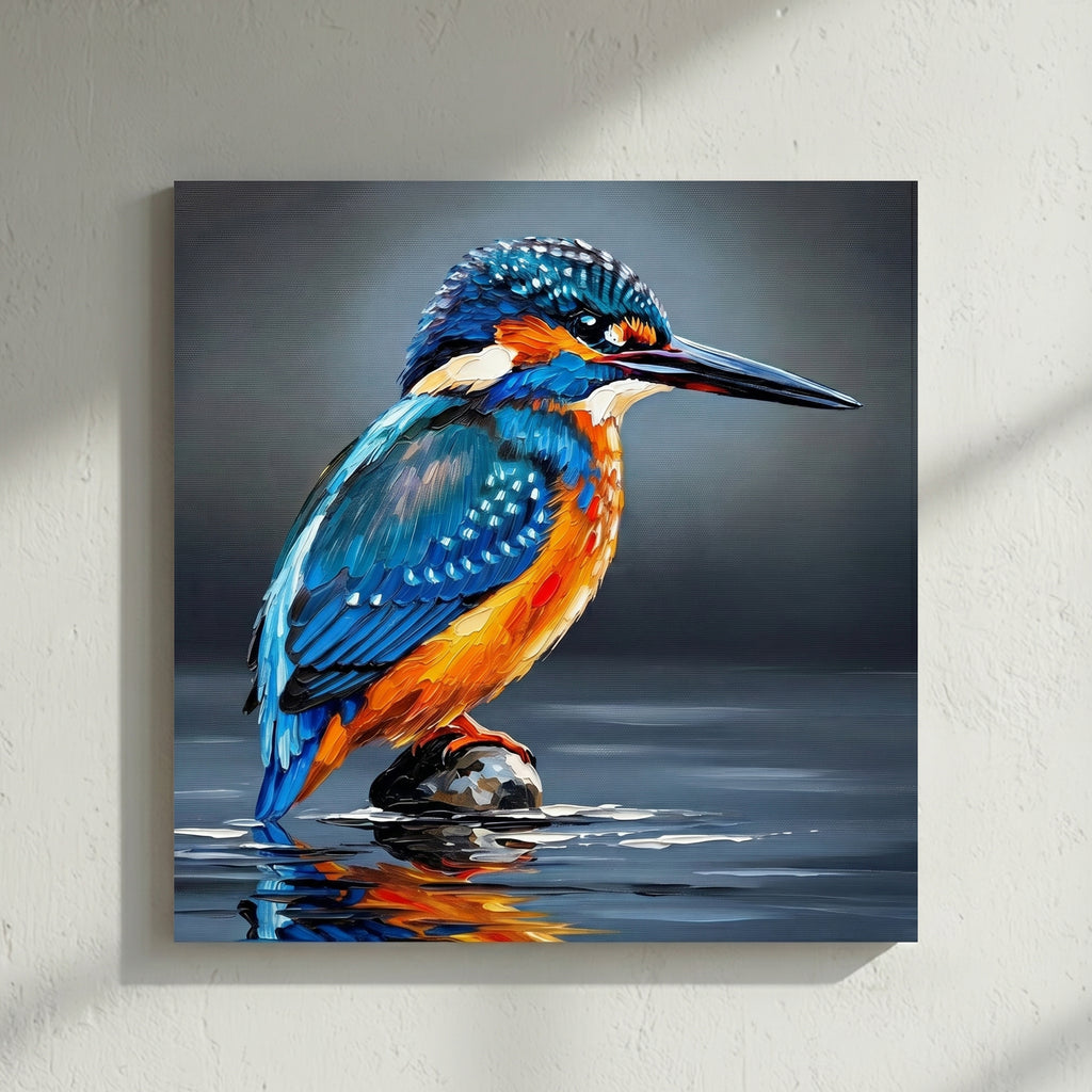 Kingfisher Blue Bird Painting