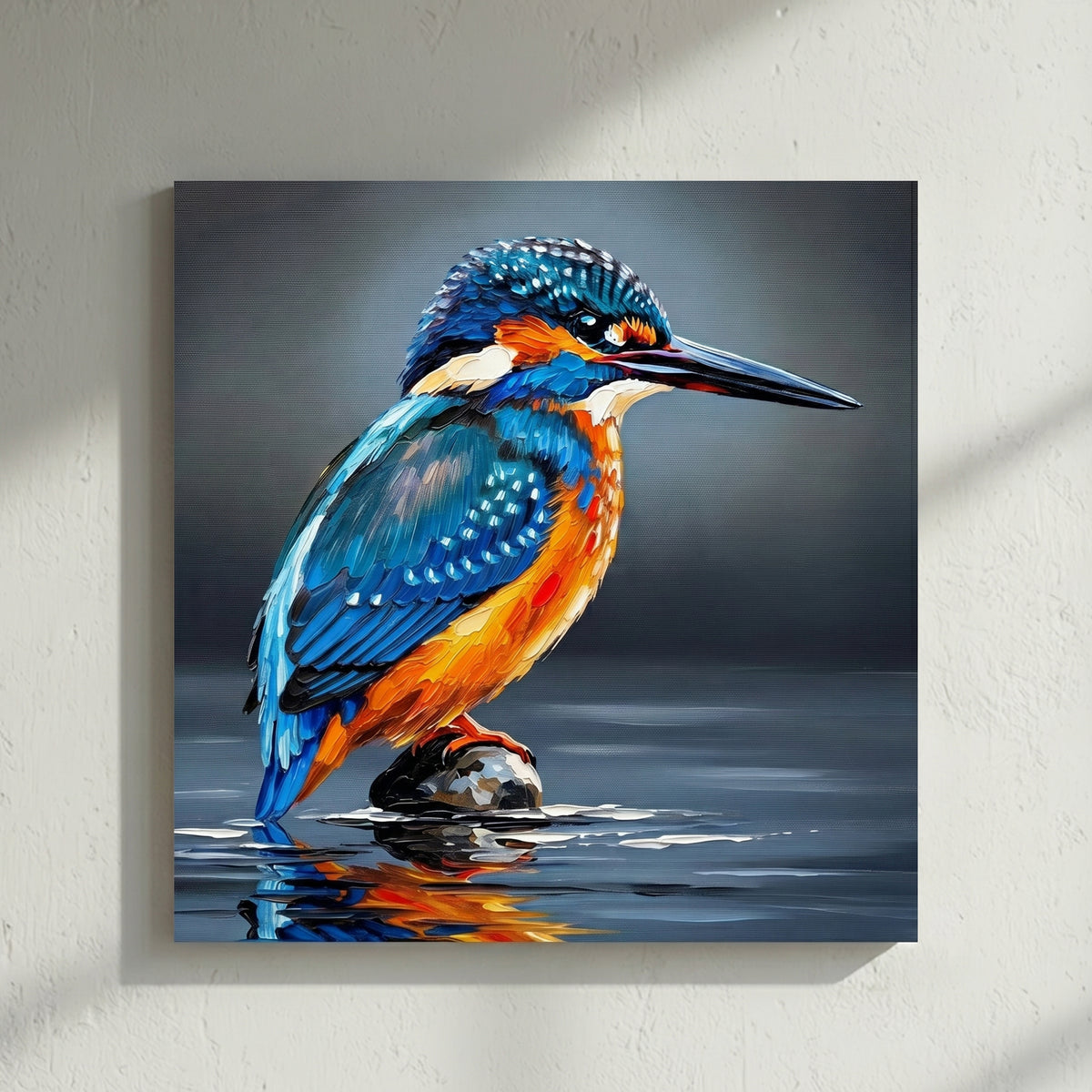 Kingfisher Blue Bird Painting