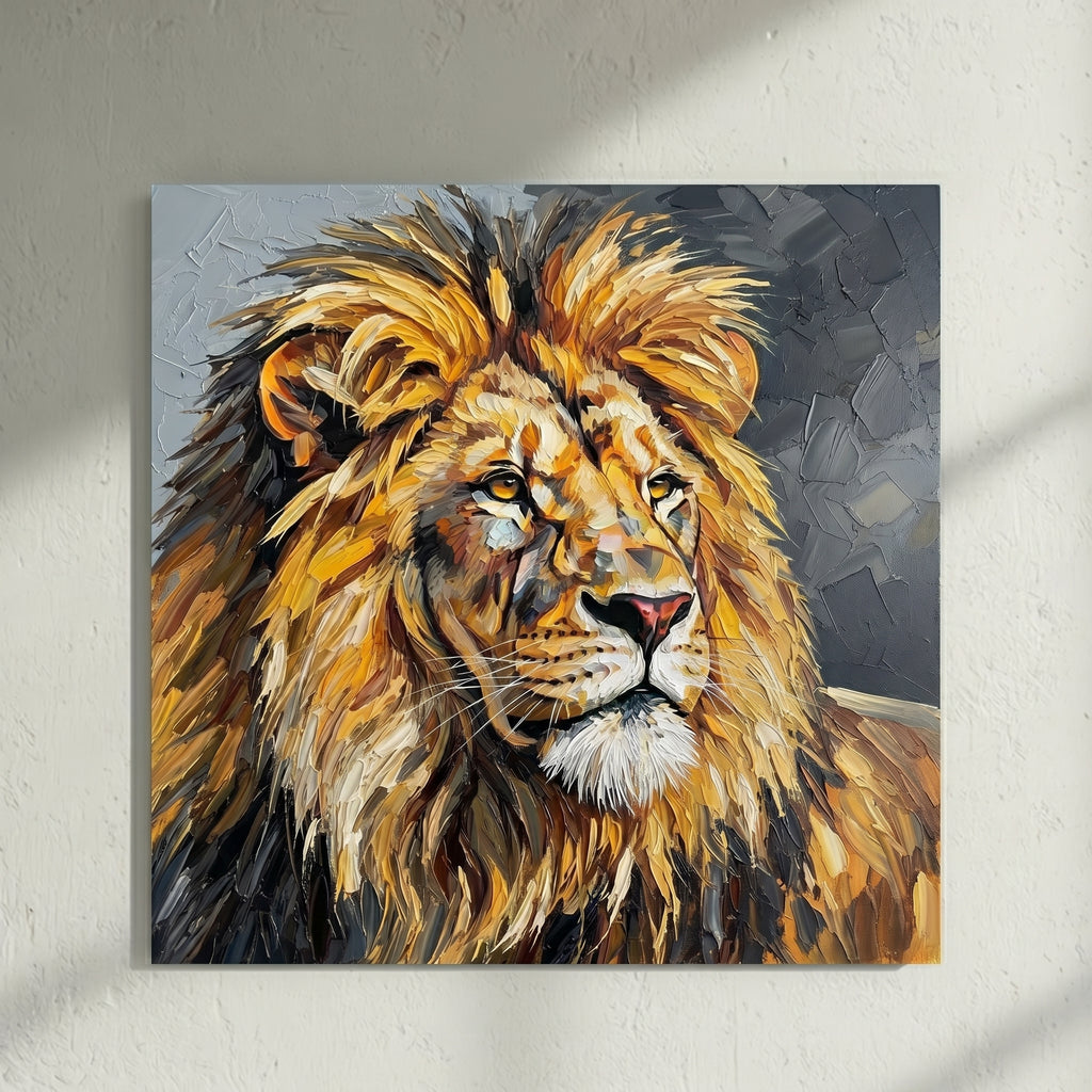 Lion Mane Portrait Painting