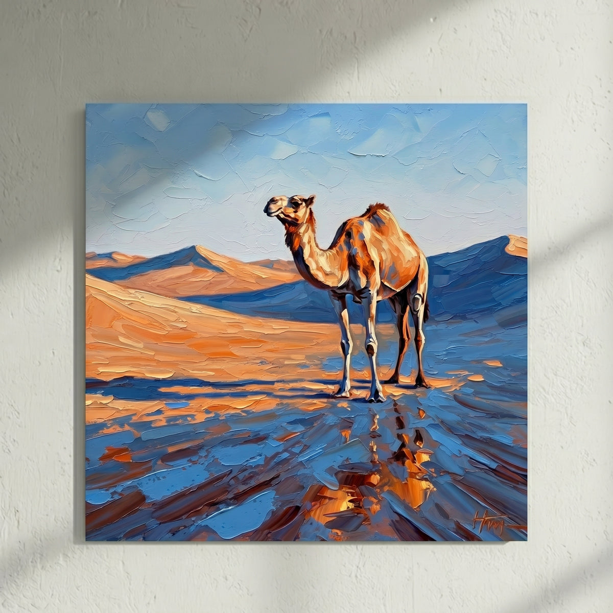 Camel Desert Dune Painting