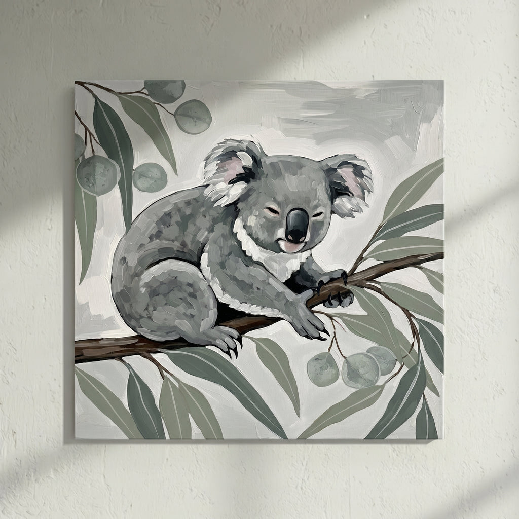 Sleepy Koala Painting