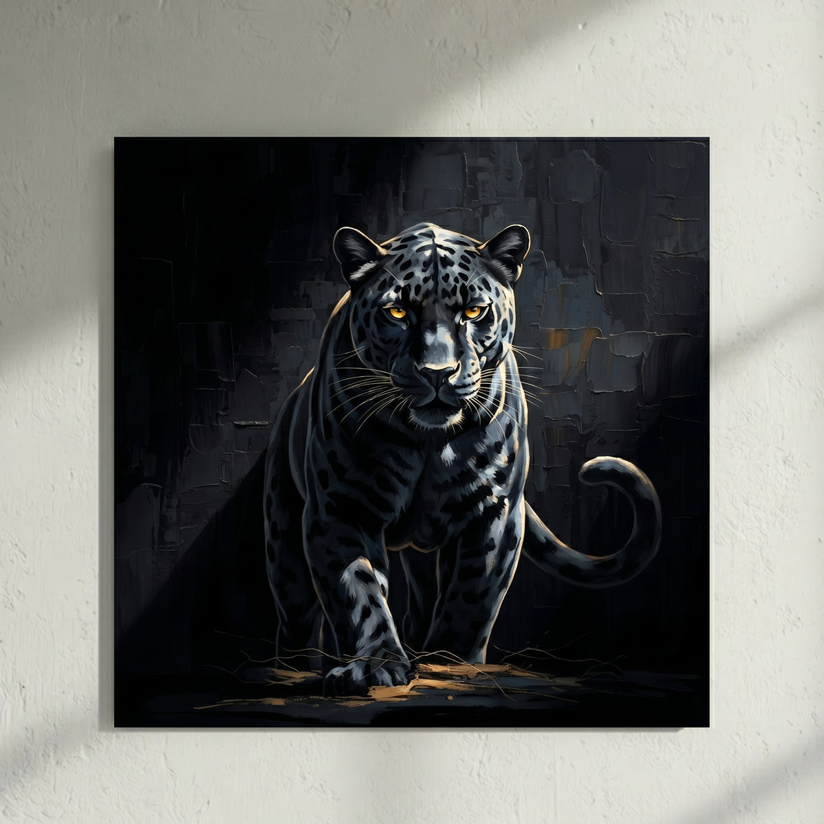 Black Panther Shadow Painting