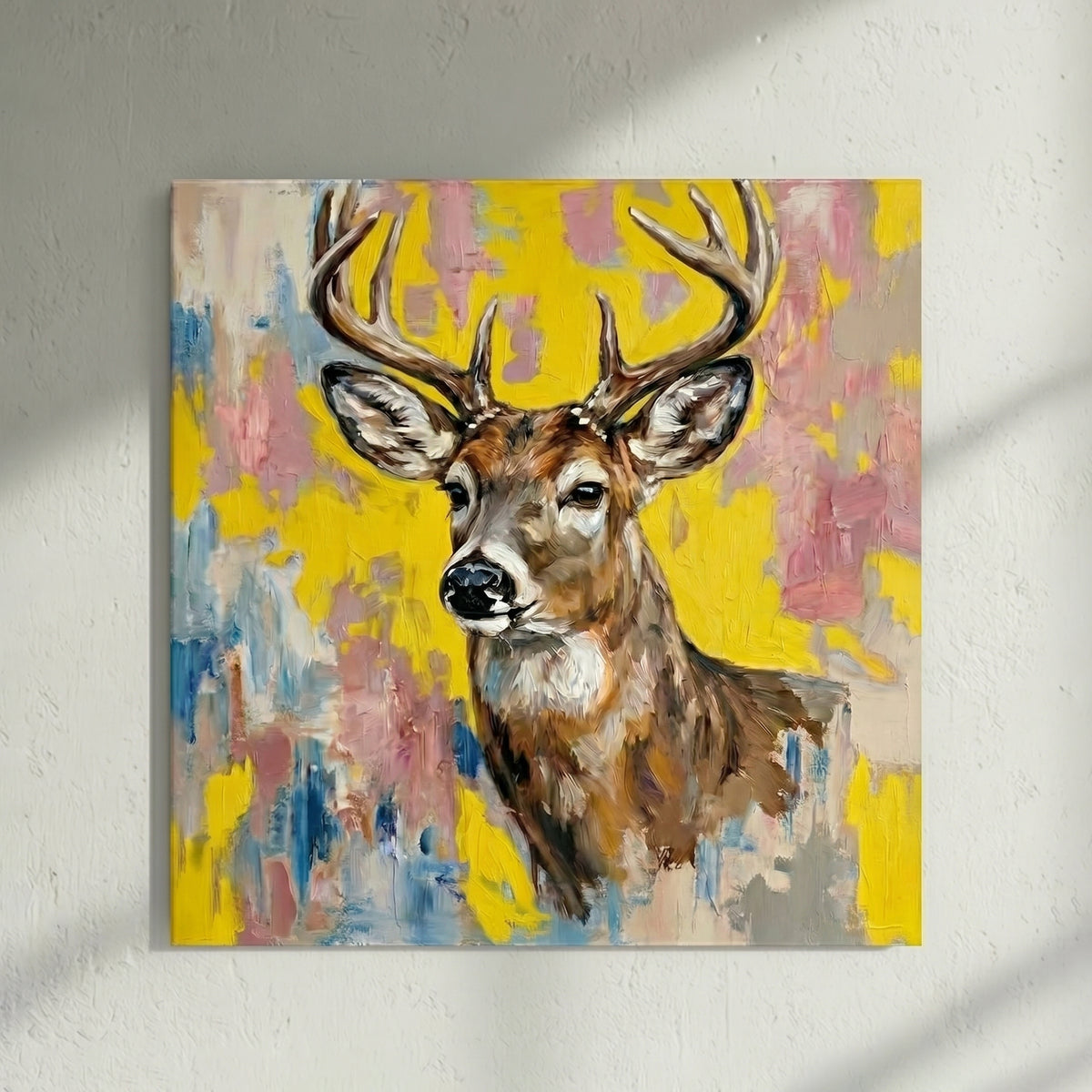 Deer Antler Abstract Painting